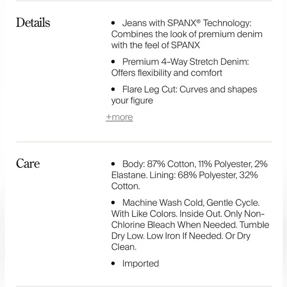 [NWOT] $168 SPANX Shape Original EveryWear
Flare Jeans in Indigo. Size Small - Picture 5 of 7